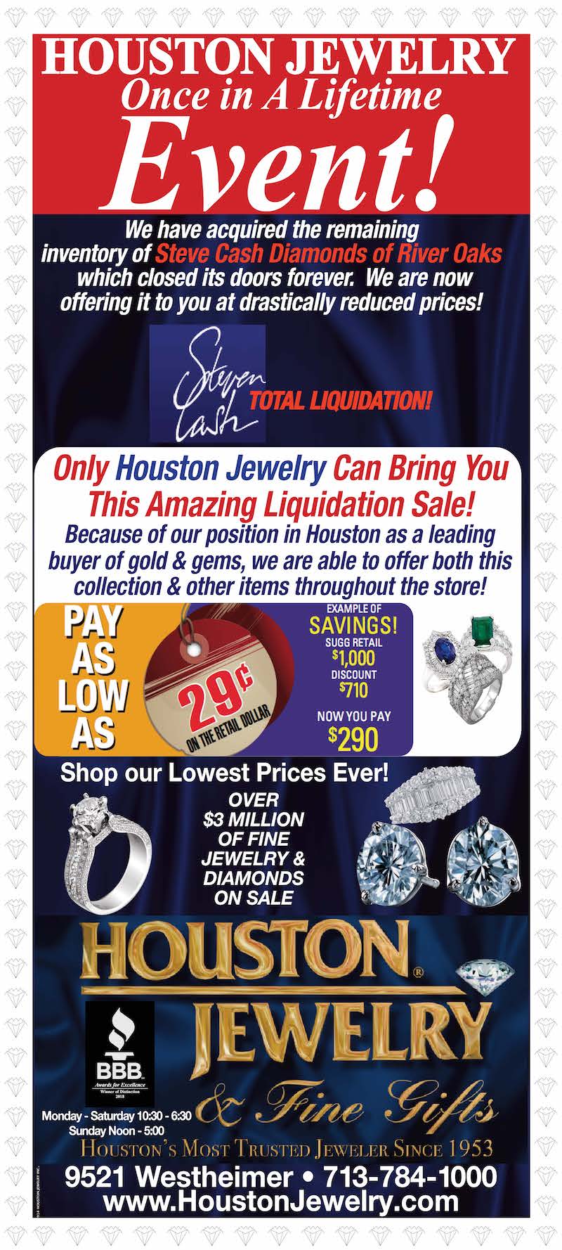 Jewelry deals liquidation sale