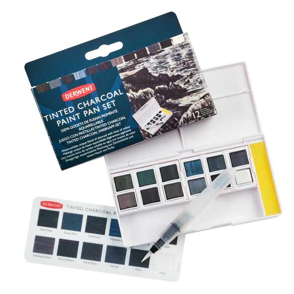 Derwent Tinted Charcoal Paint Pan Set 30% off MSRP!