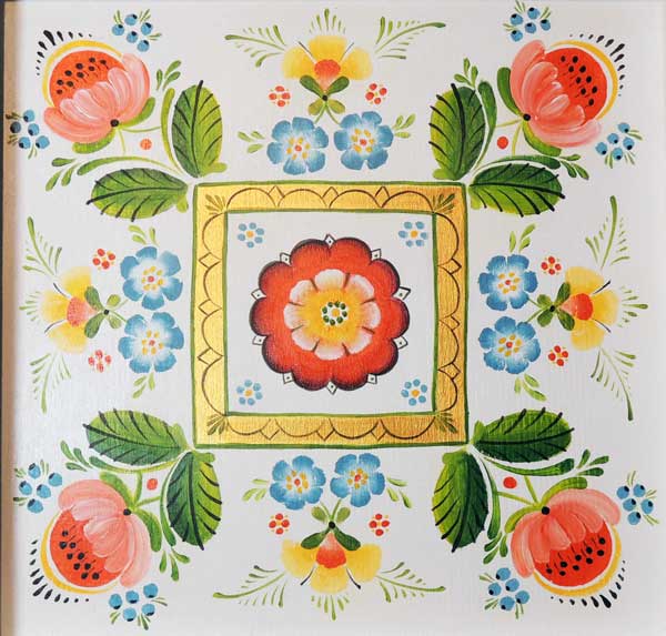 Rosemaling: Os Style taught by Julie Anderson